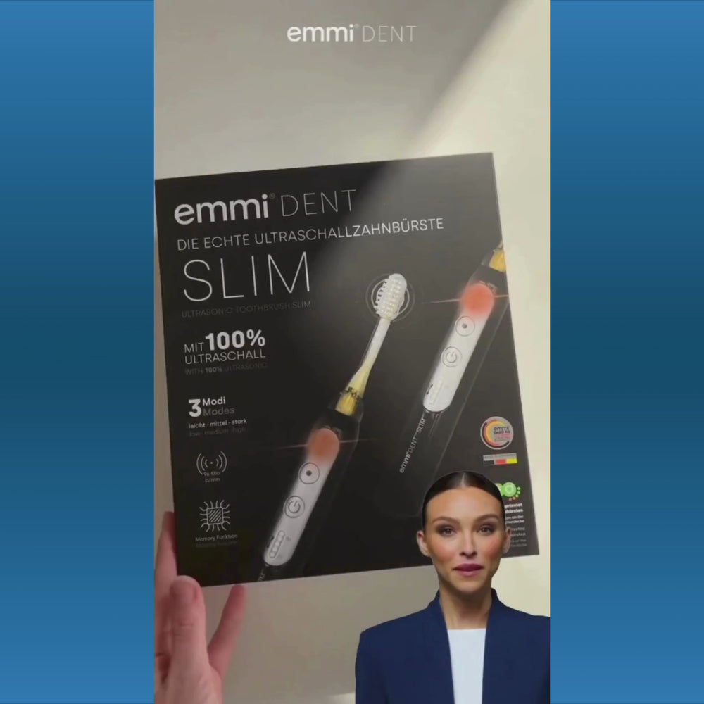 Ultraschallzahnbürste Slim Weiße Zähne Set